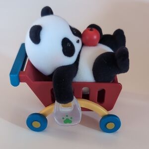 Collectible Panda In Shopping Cart
